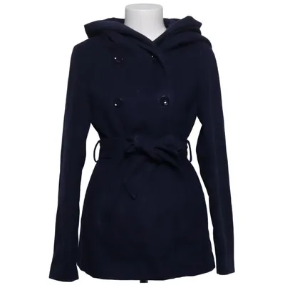 Coat (Blue) from Amisu Polyester, Viscose, Wool