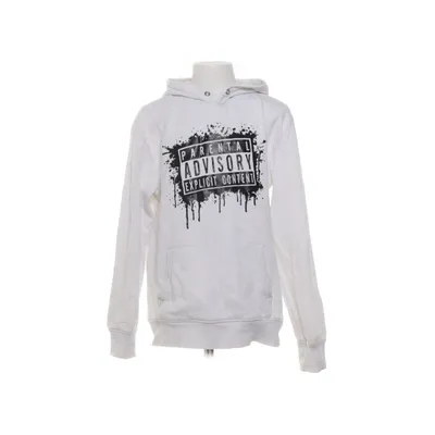 Capuchon sweater (Wit, Meerkleurig) van H&M Kids Katoen, Elastaan, Polyester