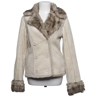 Shearling jas (Beige) van Colours Of The World Acryl, Polyester