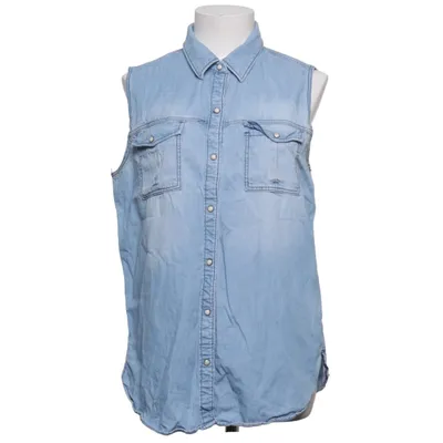 Spijker gilet (Blauw) van ESPRIT Denim Katoen, Viscose