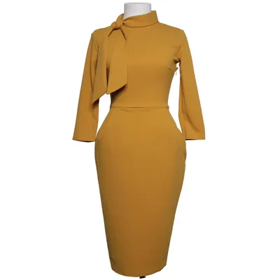 Jurk (Geel) van City Goddess Elastaan, Polyester