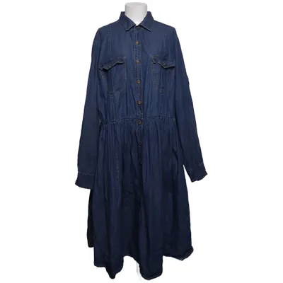 Denim jurk (Blauw) van Anna Scholz Katoen