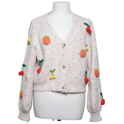 Cardigan (Beige, Multicolored) from Debut Acrylic, Elastane, Polyamide, Polyester