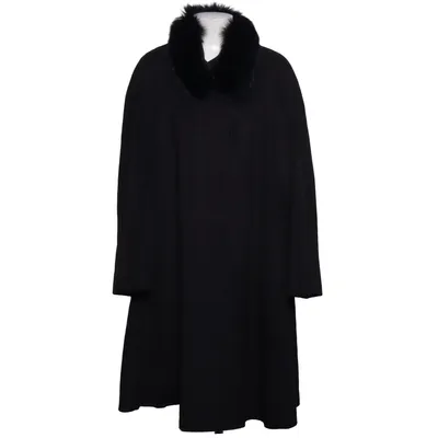 Coat (Black) from Bauer Angora, Wool