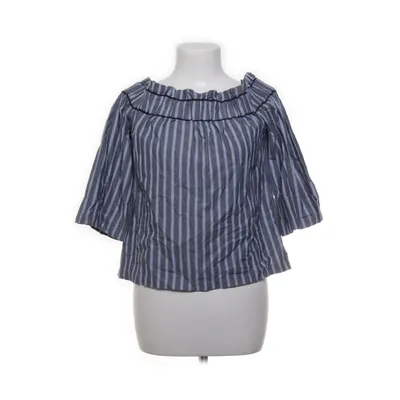 Blouse (Blauw, Wit) van Ganni Katoen