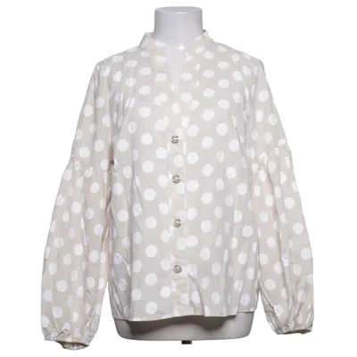 Bluse (Beige, Weiß) von Nümph Baumwolle