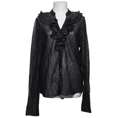 Blouse (Zwart, Zilver) van Karmamia Elastaan, Polyester