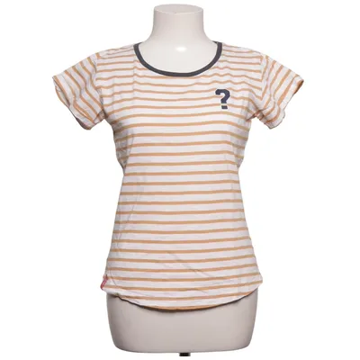 T-shirt (White, Brown) from Derbe Organic cotton