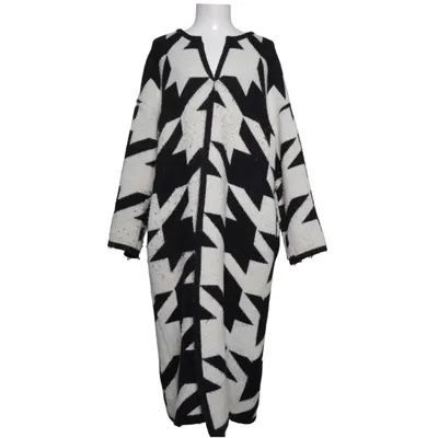 Cardigan (Black, White) from Lusso Polyester