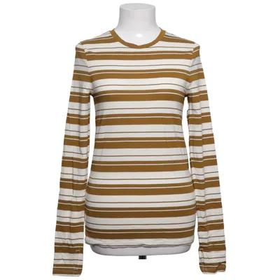 Long sleeve T-shirt (Brown, White) from COS Cotton, Elastane