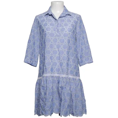 Klänning (Blå, Vit) från Oroblu Bomull, Linne, Polyester