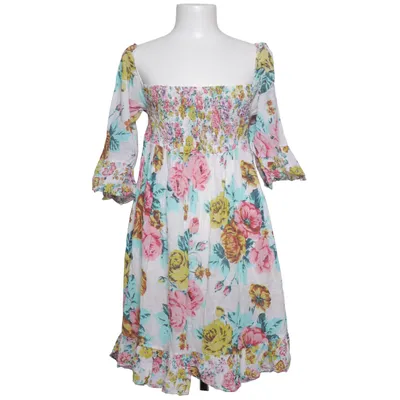 Jurk (Wit, Meerkleurig) van Made in italy