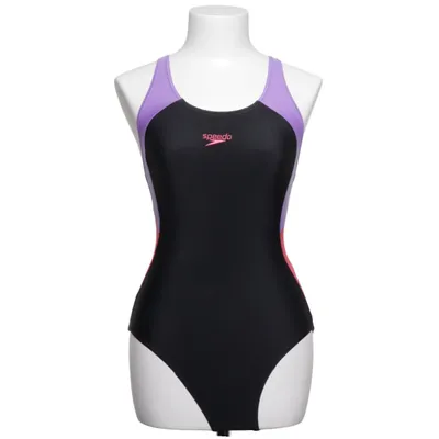 Baddräkt (Svart, Lila, Röd) från Speedo Elastan, Polyamid, Återvunnen polyester