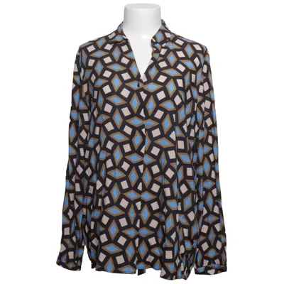 Bluse (Sort, Blå, Beige) fra Cassani Viscose