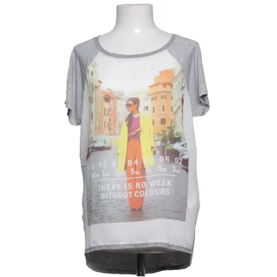 T-shirt (Grå, Flerfarvet) fra Zara W&B Collection Viscose