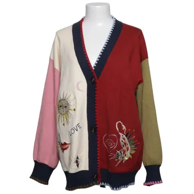 Cardigan (Red, White, Multicolored) from Never Fully Dressed Polyamide, Polyester, Viscose