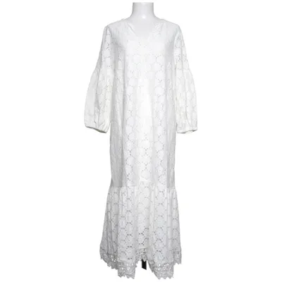 Klänning (Vit) från Indiska Bomull, Polyamid, Polyester