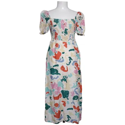 Maxi dress (White, Multicolored) from & Other Stories Linen, Polyester, Viscose