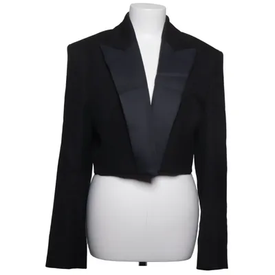 Smoking blazer (Zwart) van H&M Studio Viscose, Wol