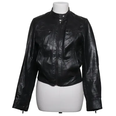 Leren jack (Zwart) van Hema