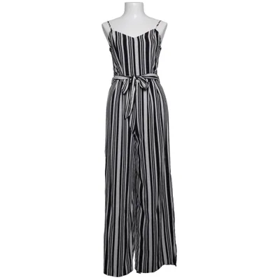 Jumpsuit (Zwart, Wit) van Monteau Elastaan, Polyester