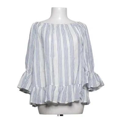 Blouse (Bleu, Blanc) de EDC by ESPRIT Coton, Élasthane, Fibre métallique