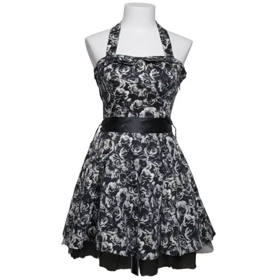 Halternek jurk (Zwart, Wit) van Hearts & Roses Katoen, Elastaan