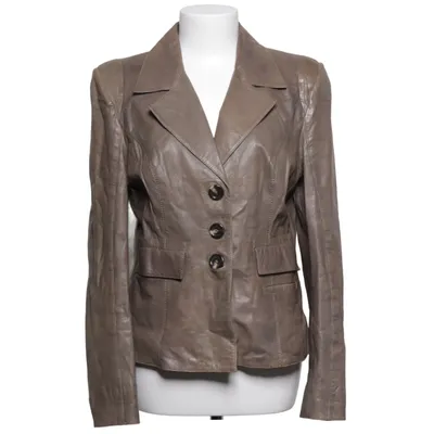 Blazer en cuir (Gris) de Onstage