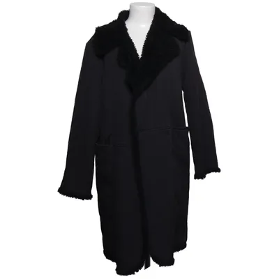 Veste en peau de mouton retournée (Noir) de Evelin Brandt Acrylique, Polyester