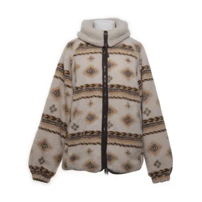 Jacket (Beige, Brown) from Pull & Bear Polyester