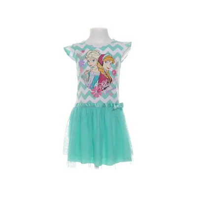 Kjole (Grøn, Hvid, Flerfarvet) fra Disney Bomuld, Polyester