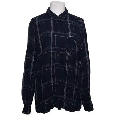 Flannel skjorte (Blå, Hvid) fra VRS Woman Polyester, Viscose