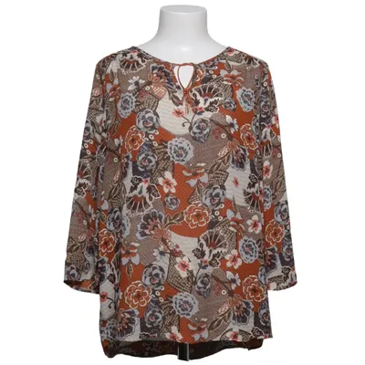 Blouse (Brown, Multicolored) from Miladys Polyester