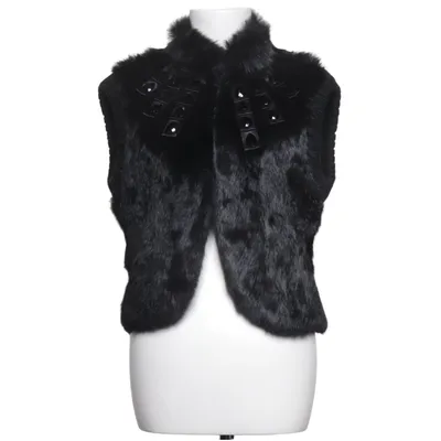 Väst (Grå) från ONSTAGE Denmark Polyester, Kaninpäls