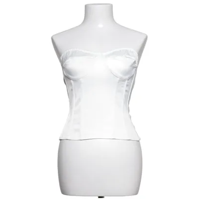 Tubtopp (Vit) från PrettyLittleThing Elastan, Polyester