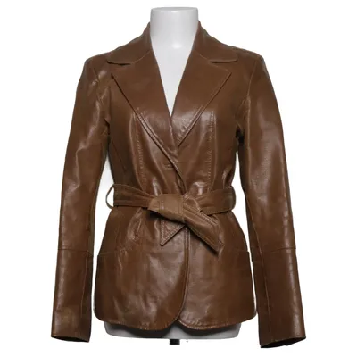 Leather blazer (Brown) from Xanaka Leather, Polyester