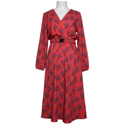 Kjole (Rød, Flerfarvet) fra Mira & Co Elastan, Polyester