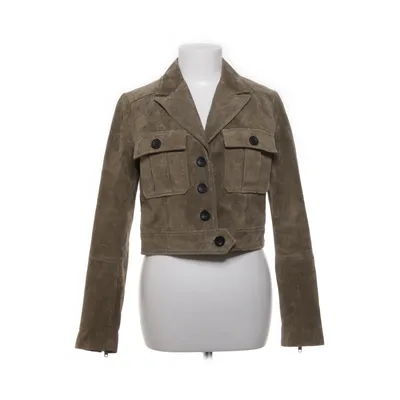 Läderjacka (Brun) från Mango Skinn, Polyester