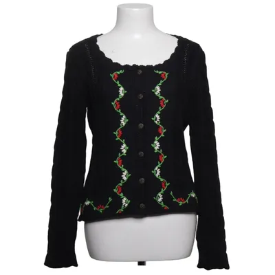 Cardigan (Black, Multicolored) from Alba Moda Cotton