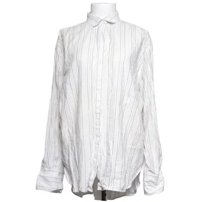 Shirt (White, Gray) from Totême Cotton, Silk, Viscose