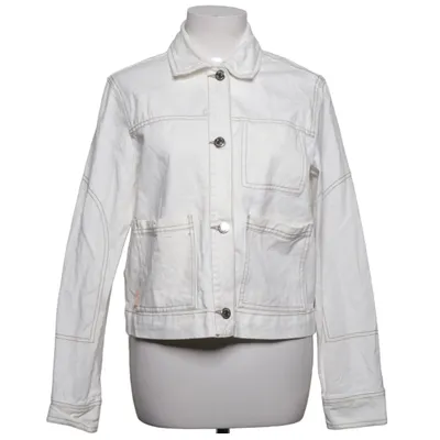 Veste en jean (Blanc) de Bershka Coton