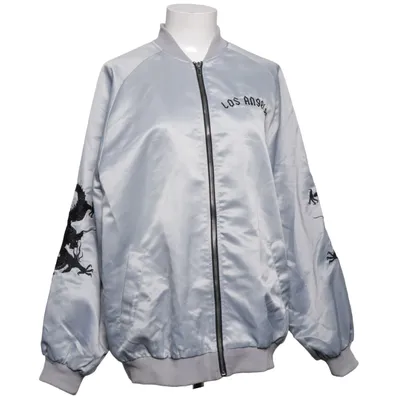 Bomberjack (Grijs, Zwart) van Fashion Nova Polyester