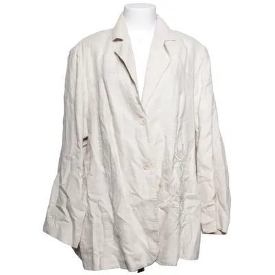 Kavaj (Beige) från XLNT Woman Acetat, Linne