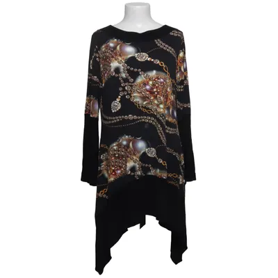 Dress (Black, Multicolored) from Design Werk Elastane, Viscose