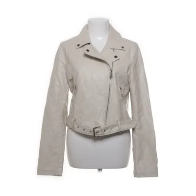 Bikerjack (Beige) van Copperose Polyurethaan, Viscose