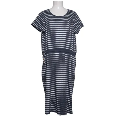 Klänning (Blå, Vit) från Gina Bomull, Polyester