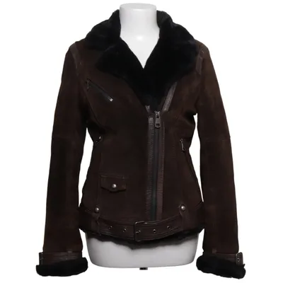 Shearlingjacka (Brun, Svart) från Jofama Rookie by Kristine Ullebø Skinn, Polyester