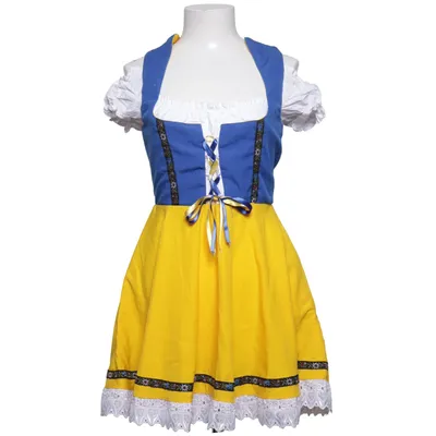 Dirndl (Bleu, Jaune, Blanc) de Trachtenspa B Polyester