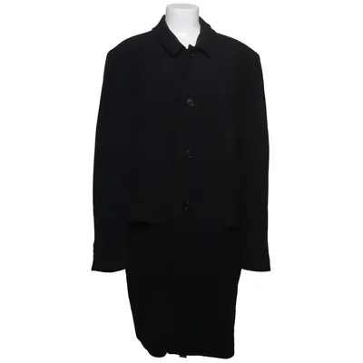 Coat (Black) from Stones Acetate, Elastane, Polyester, Viscose