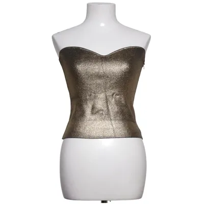 Tube top (Goud) van Zara Polyamide, Viscose